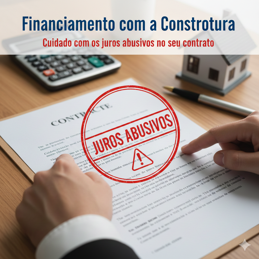 Financiamento com a Construtora: cuidado com os juros abusivos no seu contrato